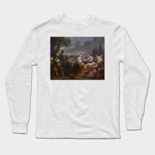 Les deux veuves d'un chef indien se disputant les honneurs du bucher by Louis-Jean-Francois Lagrenee Long Sleeve T-Shirt